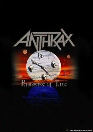 Anthrax Poster Flag Persistence Of Time Logo Tapestry