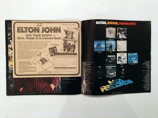 Elton John - Rock Of The Westies Concert Tour Book Program - Fan Club Inserts 5