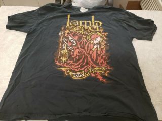 Vintage Lamb Of God Shirt Pray For Blood Large Reaper