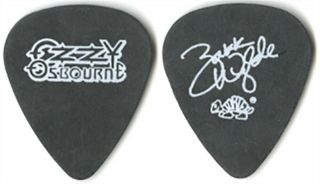 Ozzy Osbourne Zakk Wylde Authentic 2002 Band Tour Issued Signature Guitar Pick