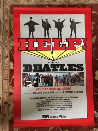 The Beatles Help Rare Promotional Poster From 1987