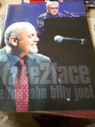 Elton John / Billy Joel 2010 Face 2 Face Tour Concert Program Book / Nmt 2