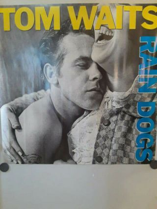 Tom Waits Promo Poster 1985 Rain Dogs 24 " X 24 "