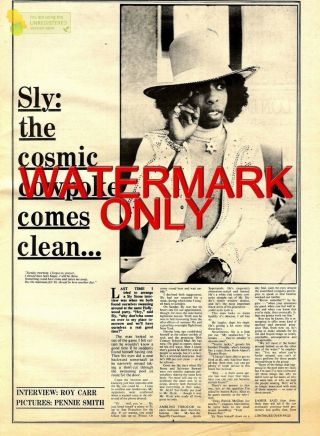 21/7/73pn05 Article & Picture : Sly Stone The Cosmic Cowpoke Come