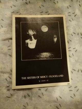 (tbebk20) Advert/poster 11x8 " The Sisters Of Mercy - Floodland