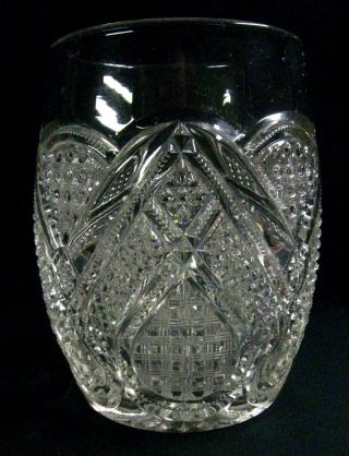 Scarce 1898 Antique Heisey Glass “fancy Loop” Eapg Pattern Glass Cookie Jar Base