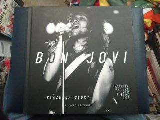 Jon Bon Jovi Blaze Of Glory Book & Dvd Limited Special Edition Set Rare Htf Oop