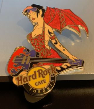 Hard Rock Cafe Toronto Canada Devil Dragon Punk Girl Pin 2009
