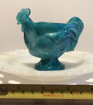 Boyd Slag Glass Rooster Egg Cup or Toothpick Holder 4