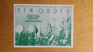 Order Concert Gig Flyer Tour Poster Gloucester 19th August 1984
