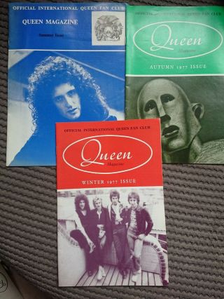 Official Queen Fan Club Magazines 1977
