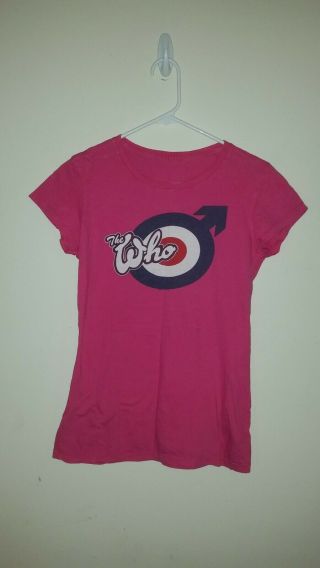 The Who Logo Pink Ladies Shirt W23
