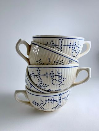 5 (five) Vintage Villeroy & Boch Copenhagen Design Coffee Cups