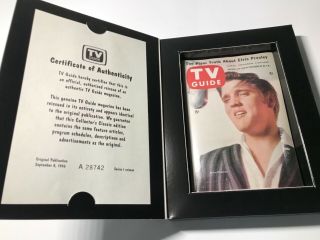 Elvis Presley Tv Guide “the Plain Truth About Elvis Sep 8 1956 Authentic Reissue