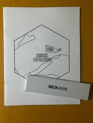 Beck - Colors Rare Promotional Coloring Book And Colored Pencils Lp Cd