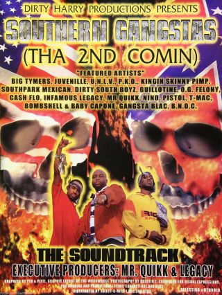 Southern Gangstas 1997 Tha 2nd Comin Juvenile Spm Official Promo Poster