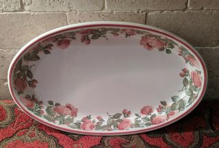 Nikko Precious Tableware Pink Floral China 15 " Oval Baker Pan