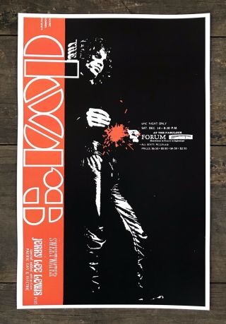 The Doors At The Forum,  Inglewood,  Ca,  1968 11”x17” Concert Poster
