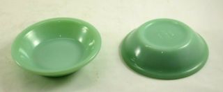 2 Vintage Fire King Jade Ite 4 5/8 X 1 1/4 Inch Dessert Bowls