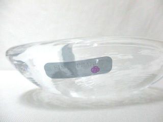 Simon Pearce Heart Hand Blown Glass Trinket Dish Paperweight Signed w/Label 5