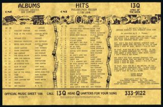 13q Wktq Pittsburgh Vintage April 19 1975 Music Survey Elton John 1