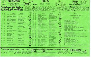 13Q WKTQ Pittsburgh VINTAGE June 7 1975 Music Survey Elton John 1 2