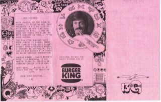 13q Wktq Pittsburgh Vintage December 27 1975 Music Survey Burger King Chicago
