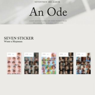 Seventeen - 3rd Album An Ode Seventeen Sticker - First Press Only