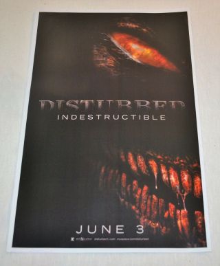 Vintage Disturbed Indestructible Poster