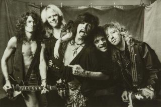 Aerosmith Backstage Group Photo Poster