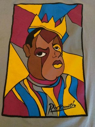 Notorious BIG Biggie Smalls T - Shirt RockSmith Picasso Rap 90 Vintage Hip Hop LRG 3