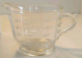 Vintage 1930s Spry Advertising Measuring Mixing Pitcher 2 Cup 16oz Rustic Decor