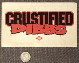 Rare Crustified Dibbs - R.  A.  The Rugged Man 90’s Promo Sticker Vtg Hip - Hop Rap