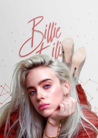 Billie Eilish Poster A5.  A4.  A3.  A2.  Options 260gsm