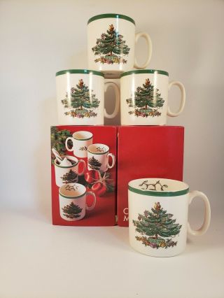 Spode Christmas Tree Set Of 4 Mugs