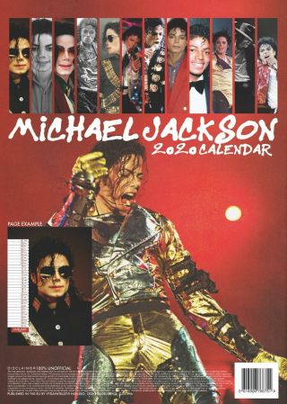 MICHAEL JACKSON CALENDAR 2020 LARGE UK WALL A3 POSTER SIZE & BY OC 2