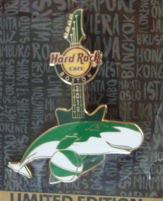 Hard Rock Cafe Boston 2019 Basketball Whale Guitar Lapel Pin
