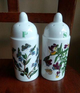 Portmeirion Botanic Garden Salt & Pepper Shakers Set England