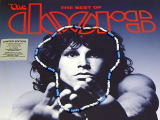 21 " Jim Morrison Style Handmade Bead Necklace Orig.  Turquoise White Black Doors