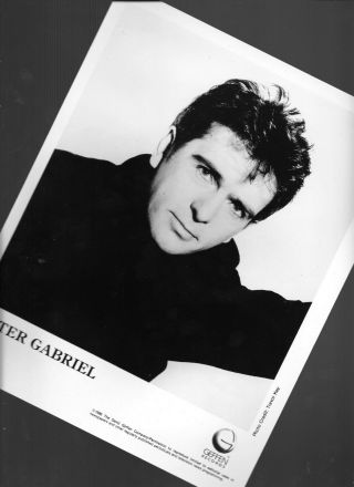 Peter Gabriel Three Authentic Industry 1986 Geffen 8x10 Press Kit Photos Vg,