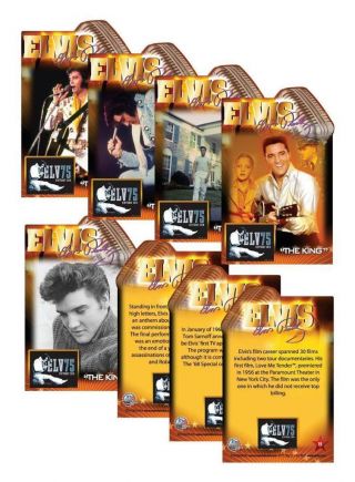 2010 Elvis Presley 25 Card Complete Set 75th Birthday Jumbo Die Cut Very Rare