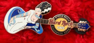 Hard Rock Cafe Pin Myrtle Beach Halloween Frankenstein Bride Costume Girl Guitar