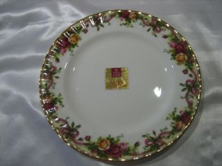 ROYAL ALBERT OLD COUNTRY ROSES RUBY CELEBRATION PLATE,  CUP & SAUCER 3