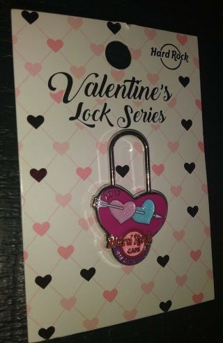 Hard Rock Cafe Hrc 2017 Nashville Valentines Day Lock Series Collectible Pin Le