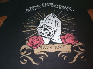 2013 Blue October The Sway Tour Concert T - Shirt Band Shirt Size Medium