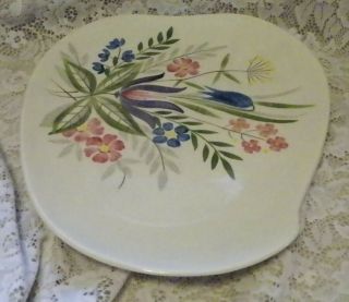 VINTAGE RED WING POTTERY COUNTRY GARDEN LARGE SERVING PLATTER 14 3/4 X 11 3/4 4