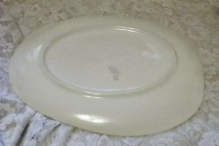 VINTAGE RED WING POTTERY COUNTRY GARDEN LARGE SERVING PLATTER 14 3/4 X 11 3/4 5