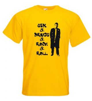 Ian Dury T Shirt Sex And Drugs And Rock And Roll Norman Watt Roy Blockheads