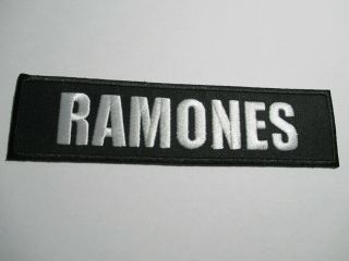 Ramones Music,  Rock Band Nos,  Vintage,  Patch 6 X 1 1/2 Inches,