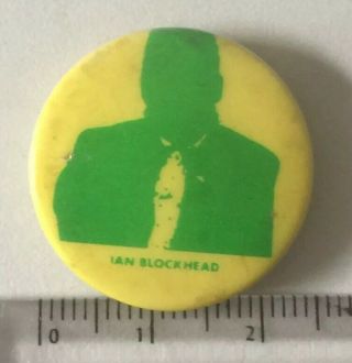 Vtg Og Ian Dury And The Blockheads 25mm Pin Badge 1970s Punk Pub Rock